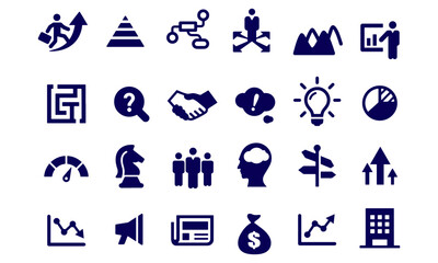  Business Strategy Icons vector design 