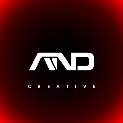 AND Letter Initial Logo Design Template Vector Illustration