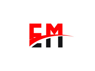 EM Letter Initial Logo Design Template