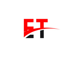 ET Letter Initial Logo Design Template