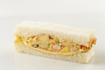 sandwich with ham and cheese