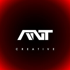 ANT Letter Initial Logo Design Template Vector Illustration