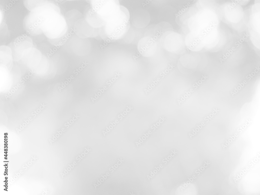 Fototapete the illuminated white bokeh image can be used as a background illustration or add text.