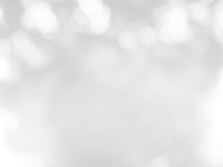 The illuminated white bokeh image can be used as a background illustration or add text.