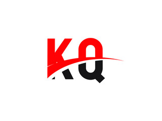 KQ Letter Initial Logo Design Template