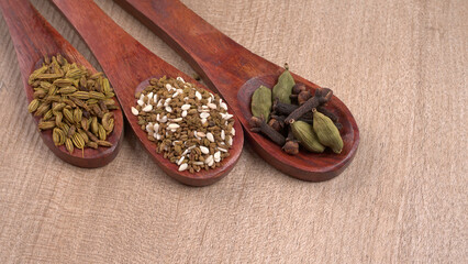 Ajwain Also Know as Ajowan, Caraway or (Trachyspermum Ammi) in spoon and in bowl.