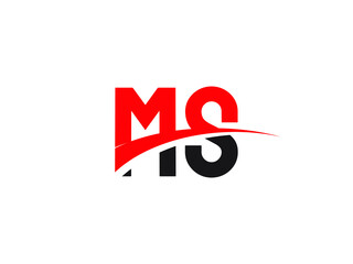 MS Letter Initial Logo Design Template