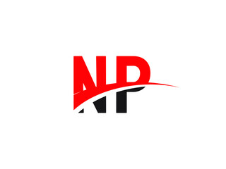 NP Letter Initial Logo Design Template