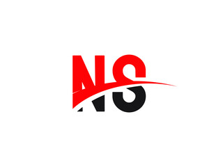 NS Letter Initial Logo Design Template