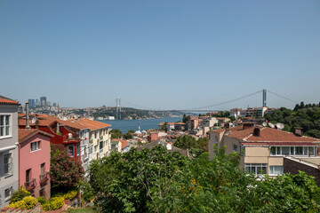 Fototapeta na wymiar Views from Kuzguncuk District, uskudar, Istanbul