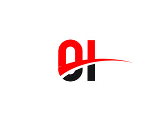 OI Letter Initial Logo Design Template