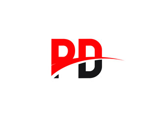 PD Letter Initial Logo Design Template