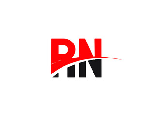 Fototapeta premium RN Letter Initial Logo Design Template