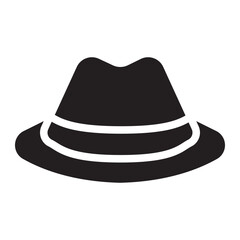 hat man glyph icon