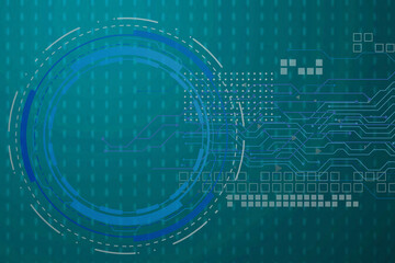 Obraz premium 2d illustration futuristic technology back ground