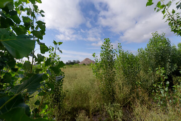 Industrial wasteland in Summer season. Grand Paris area