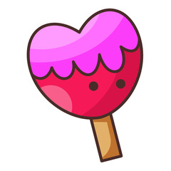 heart ice cream icon