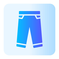 jeans flat gradient icon