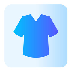 t shirt flat gradient icon