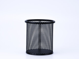 Cylinder Mesh Style Metal isolated with white background.