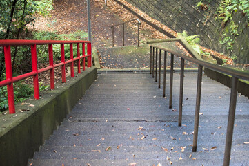 愛宕神社に向かう急な階段