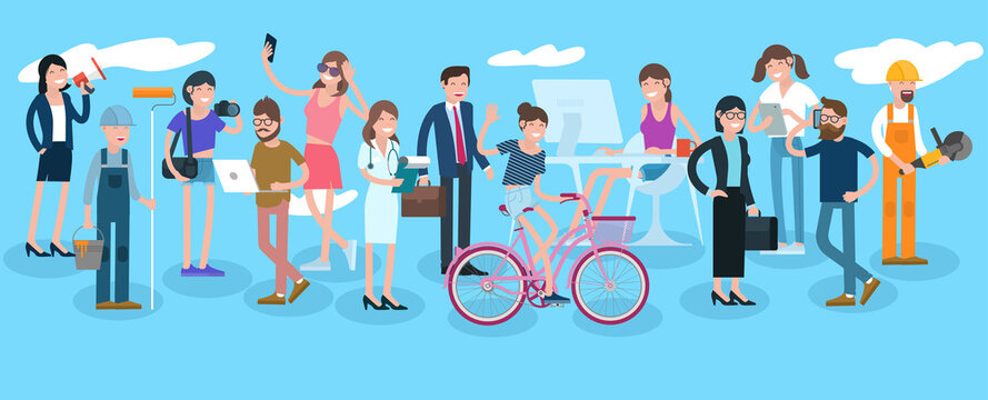 Creative diverce people