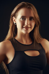Fototapeta premium happy athletic girl