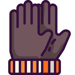 gloves line icon