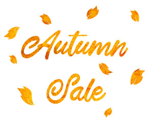 Autumn sale sign