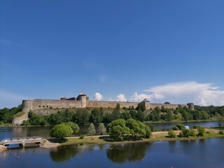 view of the castle of the river