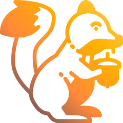 squirrel gradient icon