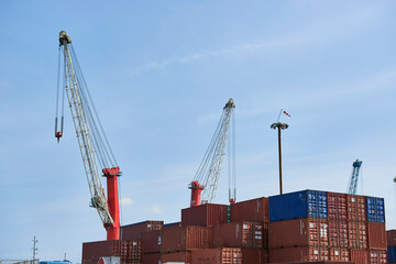 Container in the Port Of Bilbao