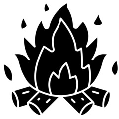 bonfire solid icon
