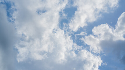 Bright blue clouds on a clear day