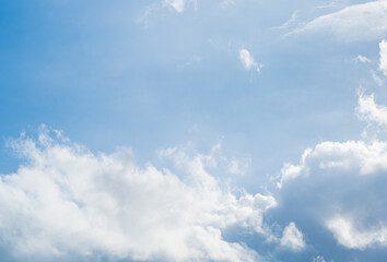 Bright blue clouds on a clear day