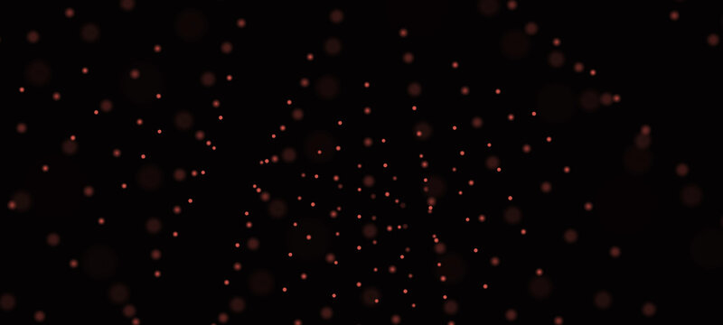 Abstract background with dots. Big data visualization. 3d rendering.