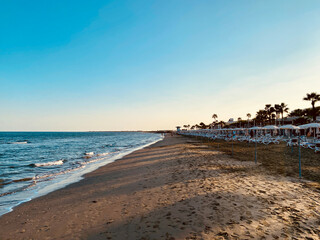 Larnaca Mackenzie beach genaral summer view