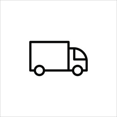 fast delivery truck icon, express delivery, vector illustration on white background