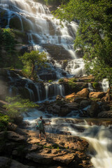 Mae Ya Waterfall is a beautiful waterfall. at Chom Thong District Chiang Mai Province, Thailand.