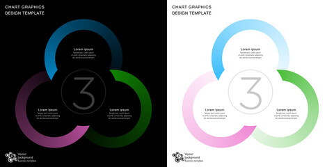Chart graphics. Design element. Vector background. - 448406593