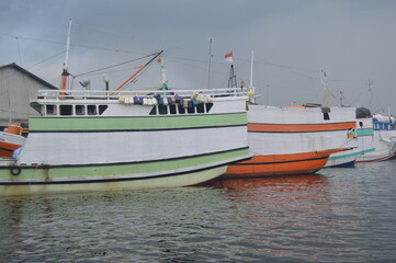 fishing boats in the harbor