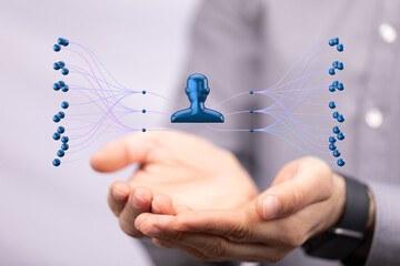 hierarchy connection team group digital