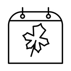 Calender Vector Line Icon Design