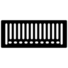 barcode solid line icon