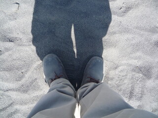 feet on the desert