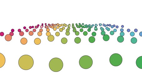 Beautiful bubble particles circle background. Circle abstract particles sponge modern style concept.