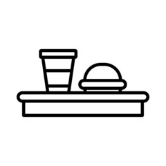 Cafeteria Vector Line Icon Design