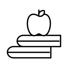 Apple Vector Line Icon Design