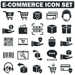 E Commerce,  shopping Icon set