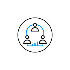 creative business group idea icon